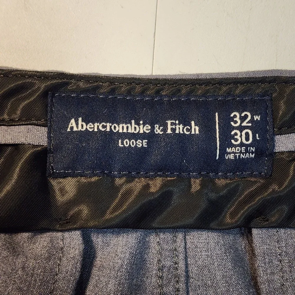 Abercrombie & Fitch Men Old Money Preppy Pleated Trousers Slacks 32x30